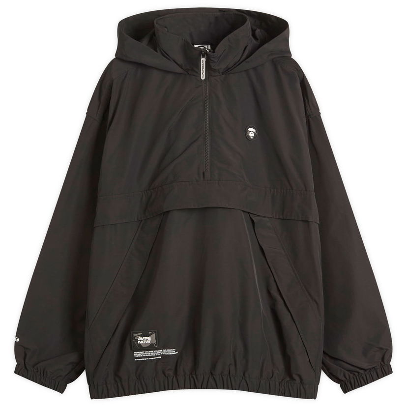 Vindjakke AAPE by A Bathing Ape AAPE Now Anorak Jacket, Size Large Sort | AAPLJM7705XX-BLK