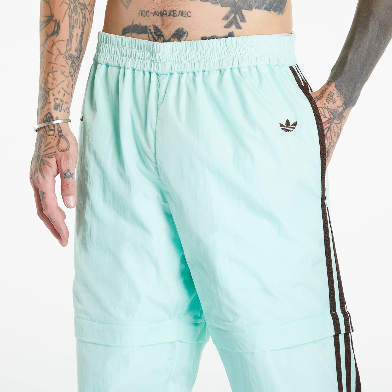 Bukser adidas Originals x Wales Bonner Nylon Trousers Turkis | IB3255, 1
