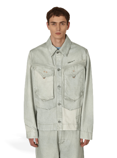 Jakke Objects IV Life Denim Jacket Grøn | 001-201-01-0422 PATGRN