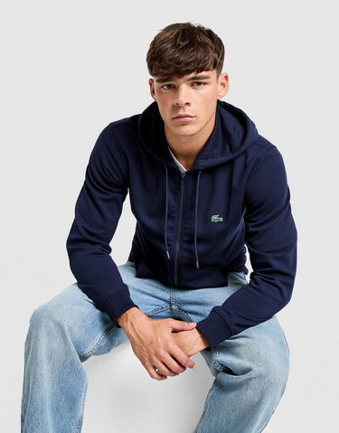 Sweatshirt Lacoste Urban Full-Zip Hoodie Mørkeblå | SH5545166, 4