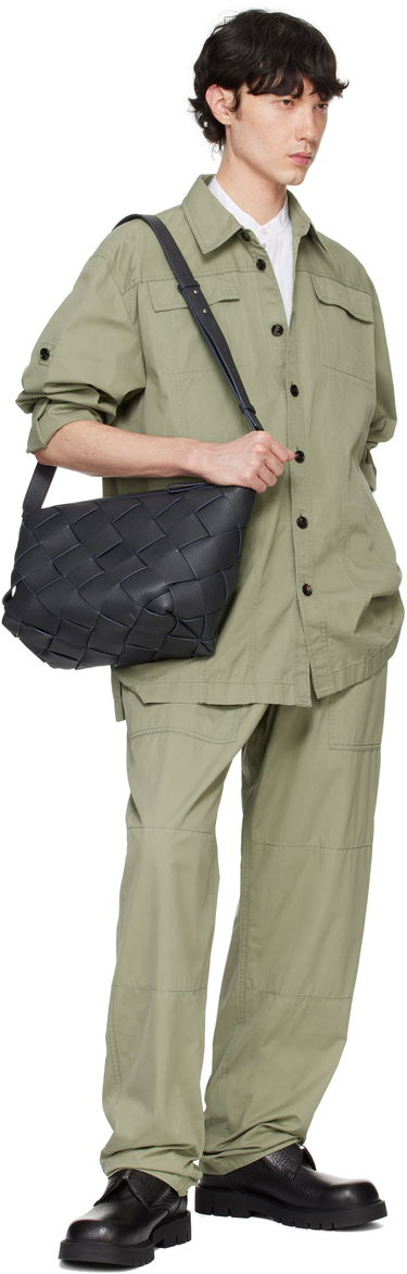 Skuldertaske Bottega Veneta Bottega Veneta Diago Medium Woven Leather Shoulder Bag Mørkeblå | 795125 V4FV1 4211, 3