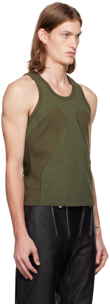 Tanktop Dion Lee Ribbed Tank Top Grøn | C3064P22, 1