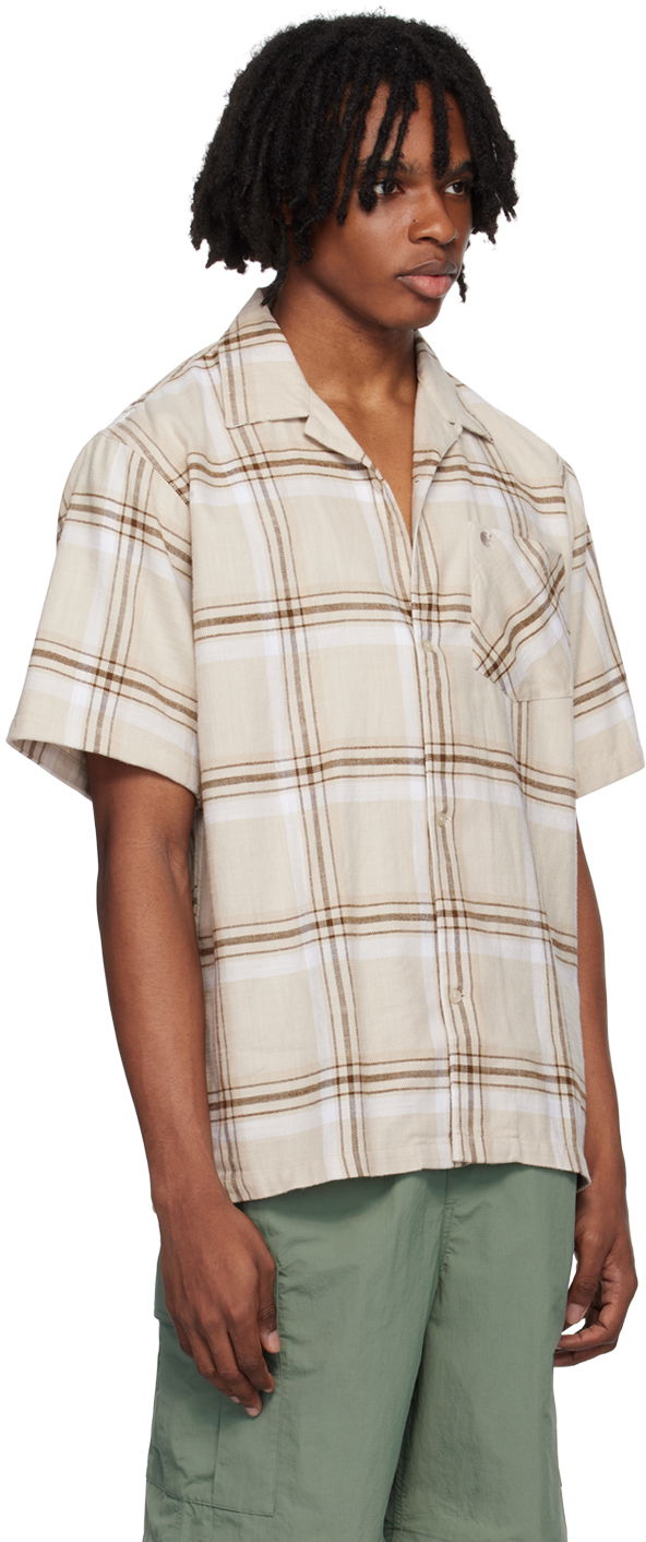 Skjorte Carhartt WIP Checked Relaxed Shirt Beige | I033031, 1