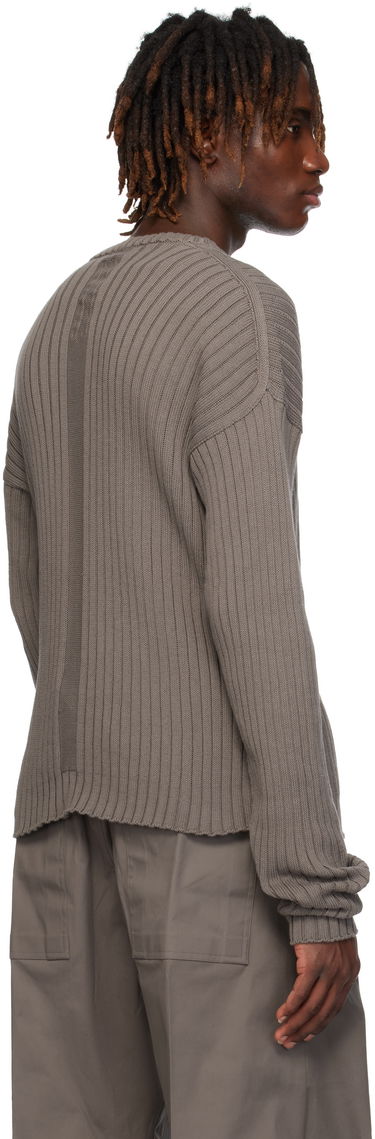 Sweater Rick Owens Rick Owens Hollywood Round Neck Sweater Grå | RU01E5664 KEC, 2