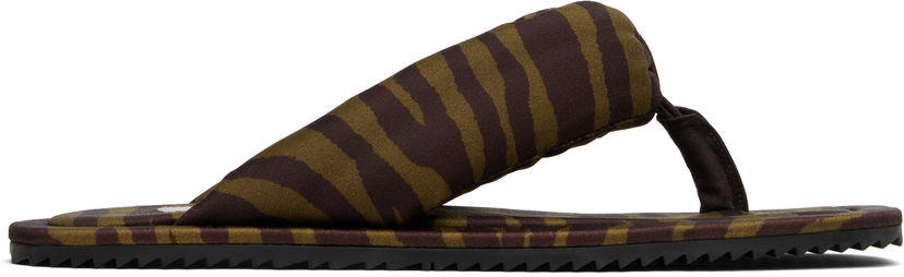 Tøj The Attico Attico Indie Flip-Flops Brun | 250WSH00797 PAA014PR