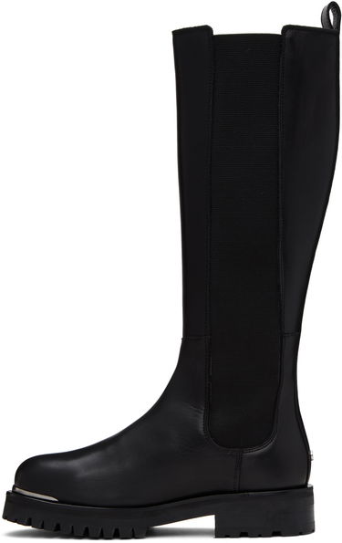 Tøj Anine Bing ANINE BING Justine Lug Sole Knee-High Boots Sort | A-14-1142-000, 2