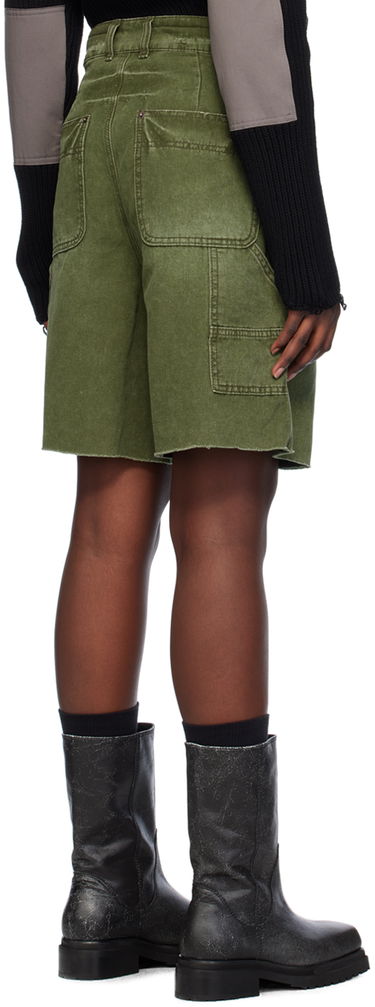 Shorts We11done Faded Denim Shorts Grøn | WD-DP0-24-379-M-KK, 2