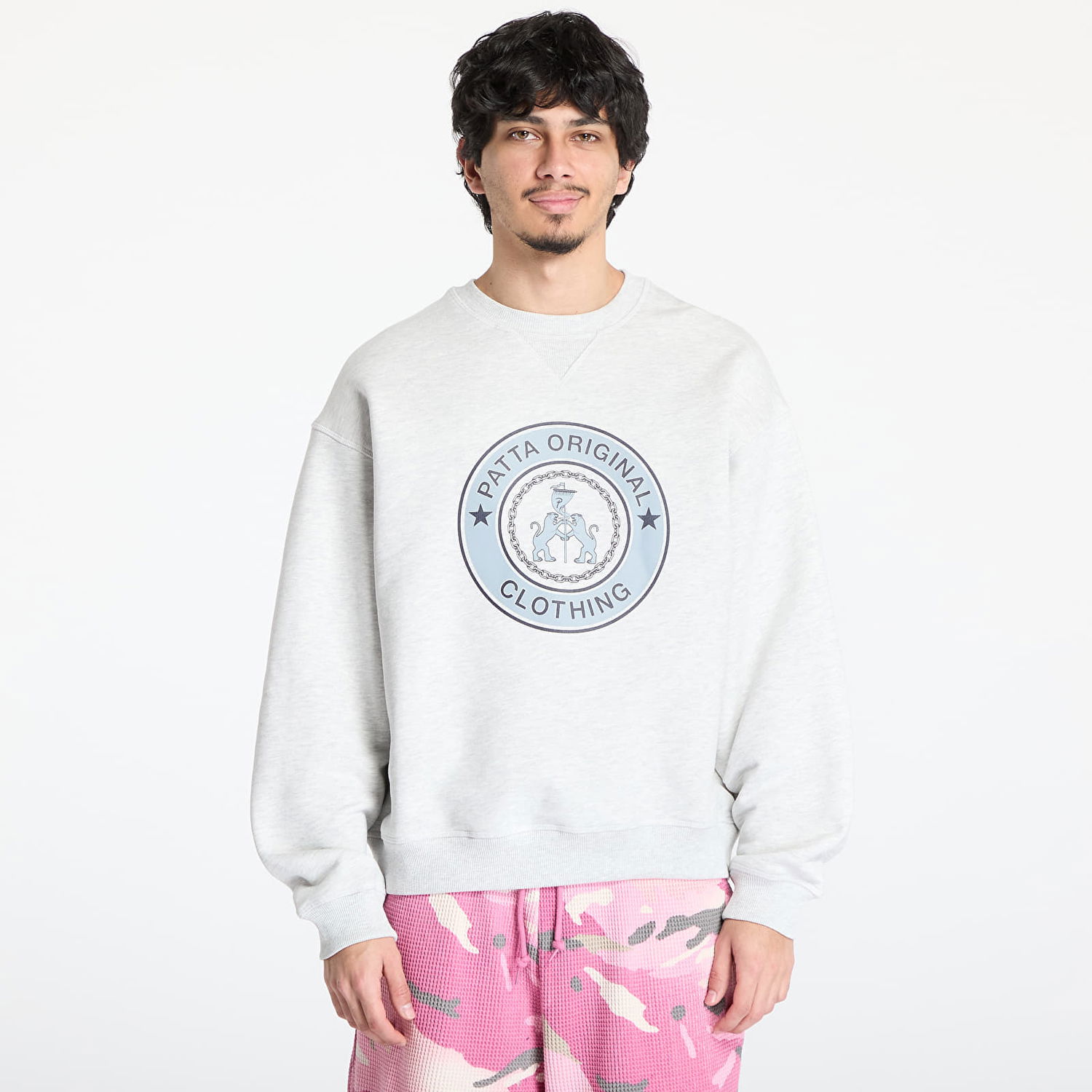 Sweatshirt Patta Patta Marina Crewneck Sweater Grå | POC-SS25-2050-315-0004-087, 0