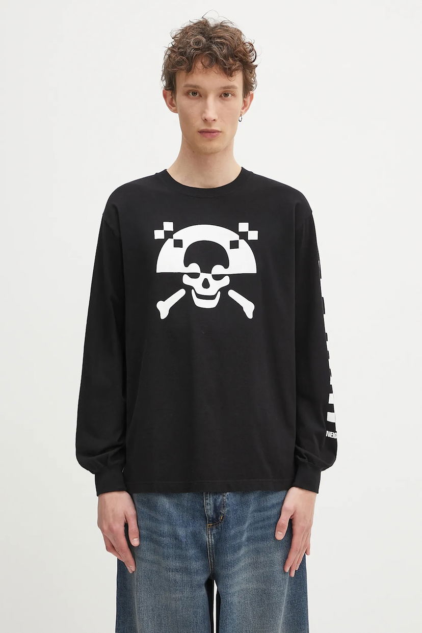 T-shirt Neighborhood NEIGHBORHOOD Long Sleeve Graphic T-Shirt Sort | 242PCNH.LT05