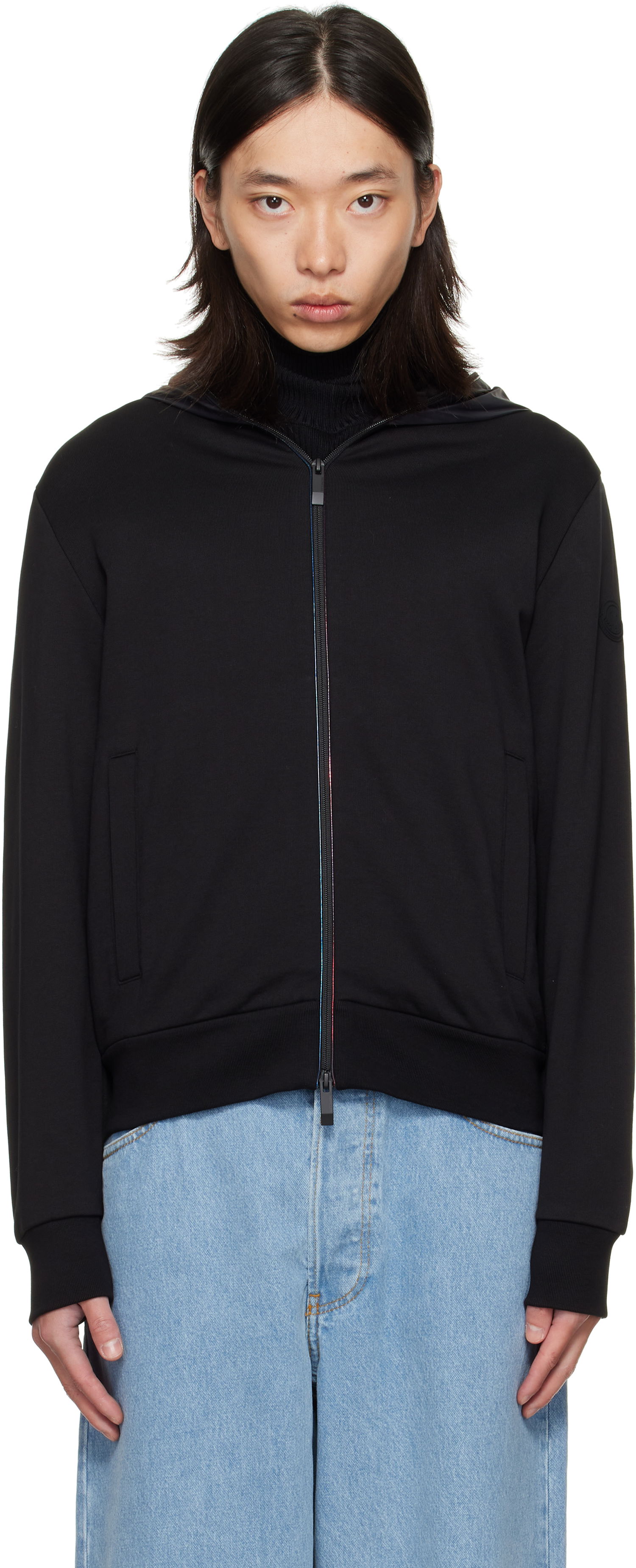 Jakke Moncler Moncler Zip Up Cardigan Jacket Sort | K20918G0001389AZY, 0