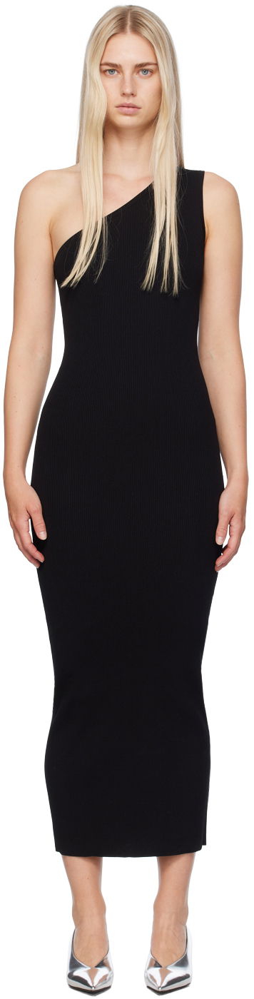 Kjole TOTEME Women's One-Shoulder Maxi Dress Sort | 233-6042-755