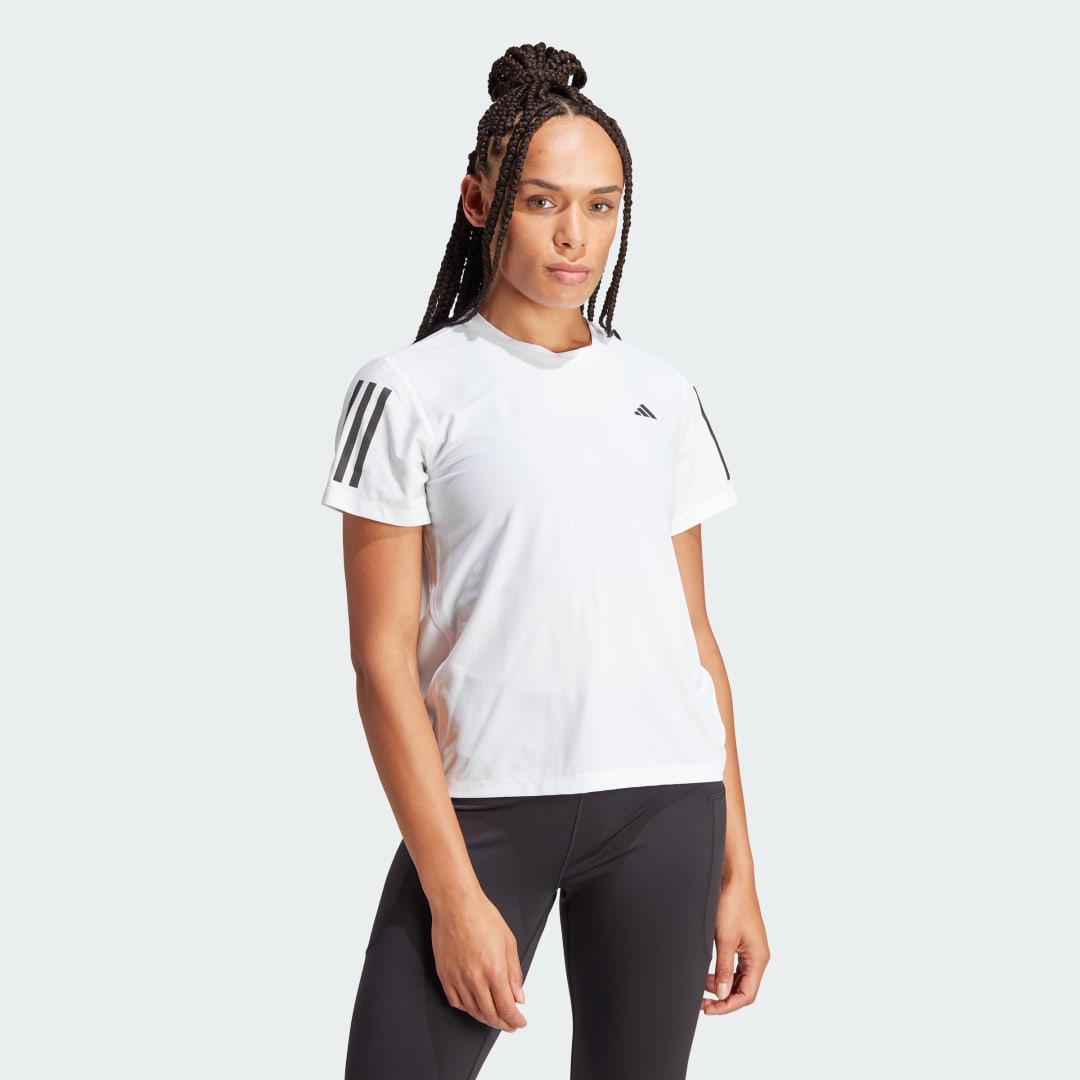 T-shirt adidas Performance Own the Run Tee Hvid | IK7442, 0