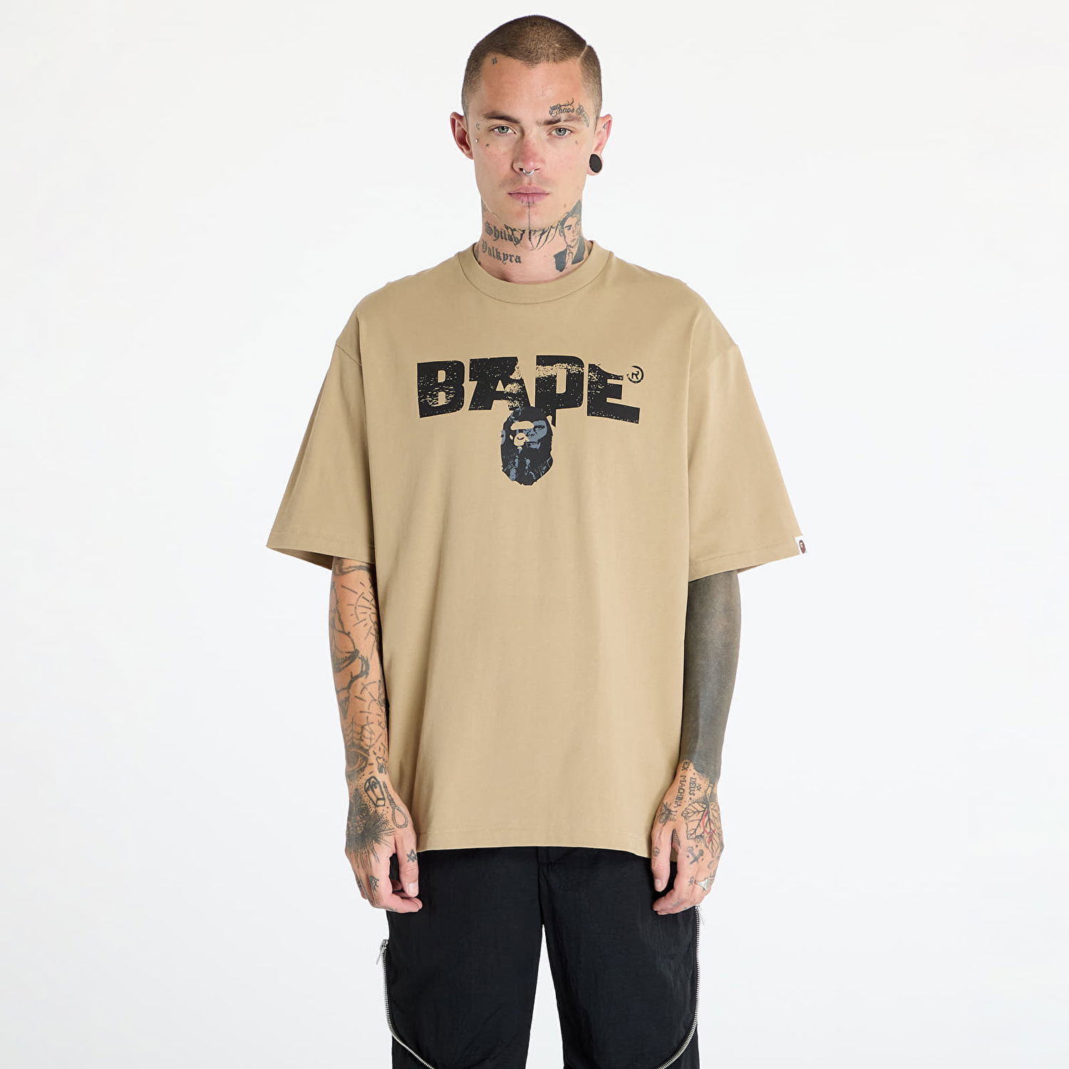 T-shirt BAPE A BATHING APE Bape Army Relaxed Fit Tee Beige Beige | 001TEK301350M BEI, 0