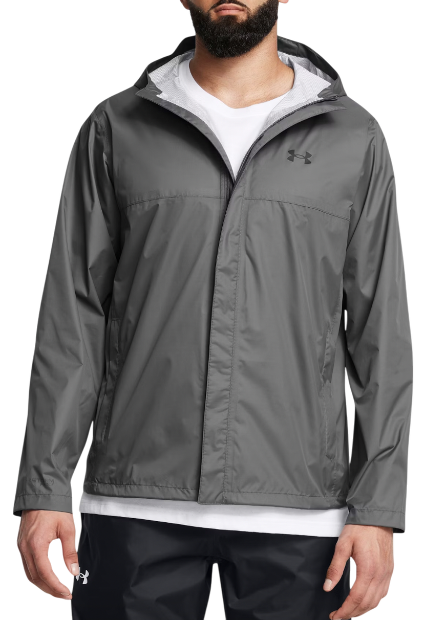 Vindjakke Under Armour Cloudstrike Hooded Jacket Grå | 1374644-026