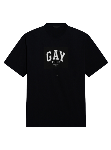 T-shirt Balenciaga Pride 2021 Oversized Tee Sort | 651795 TLV93 1000