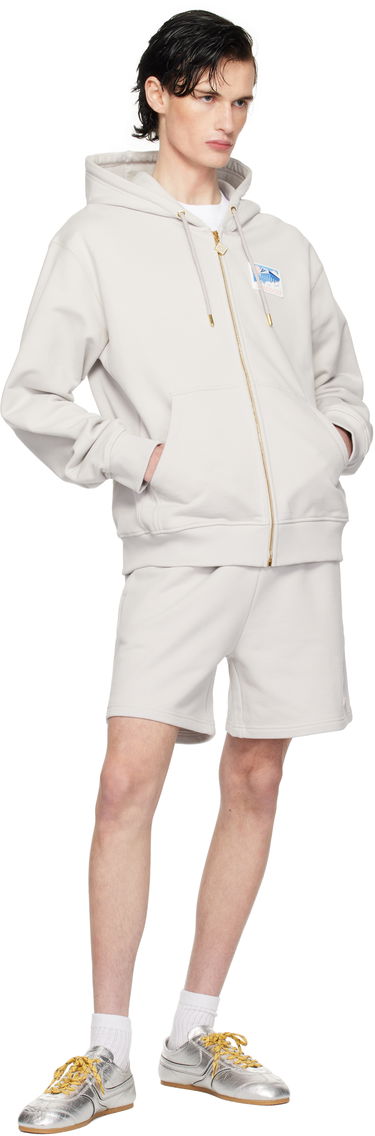 Sweatshirt Casablanca Men's Temple Print Zip Hoodie Grå | MPS25-JTP-150-01, 3