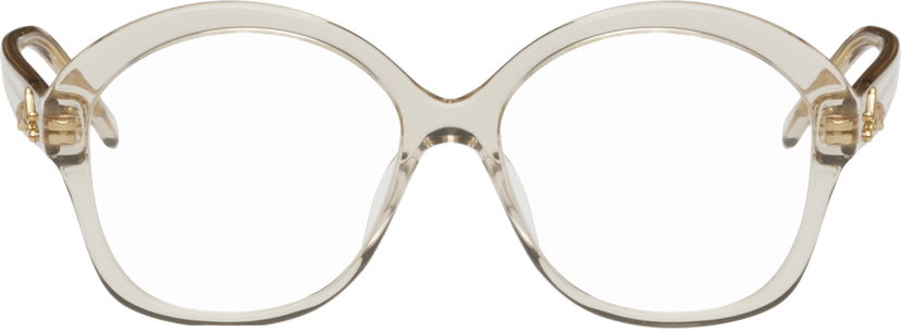 Solbriller Loewe Round Glasses Beige | LW50043I@55057 192337108792