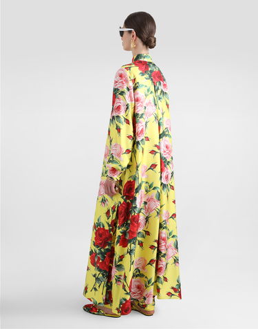 Bukser Dolce & Gabbana Dolce & Gabbana Silk Twill Bouquet Print Pants Gul | FTC11TIS1XHHG5JD, 2