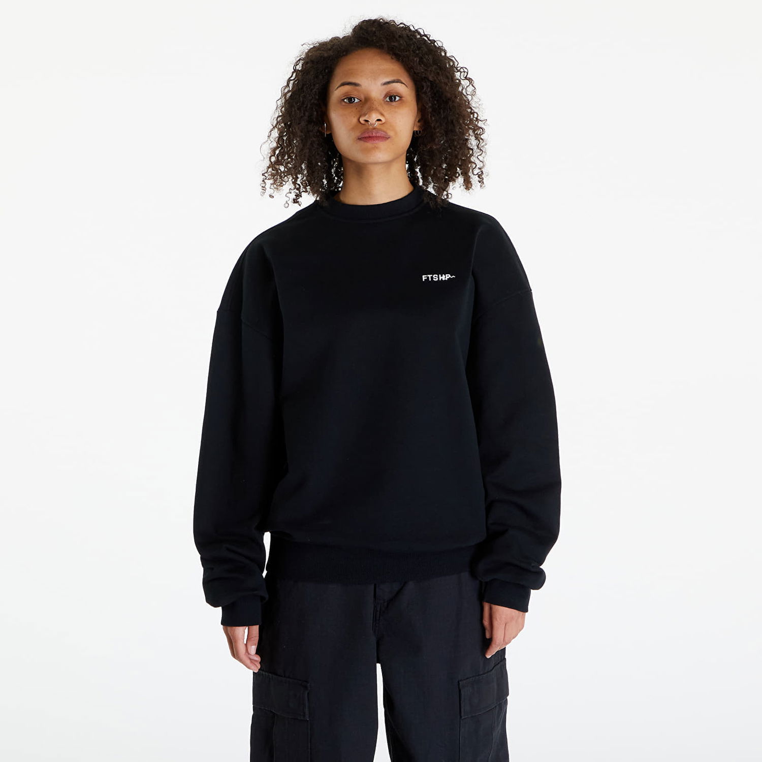 Sweatshirt Footshop FTSHP x Club De Sport Métronome Crewneck Sweatshirt Sort | FTSHP_334, 1