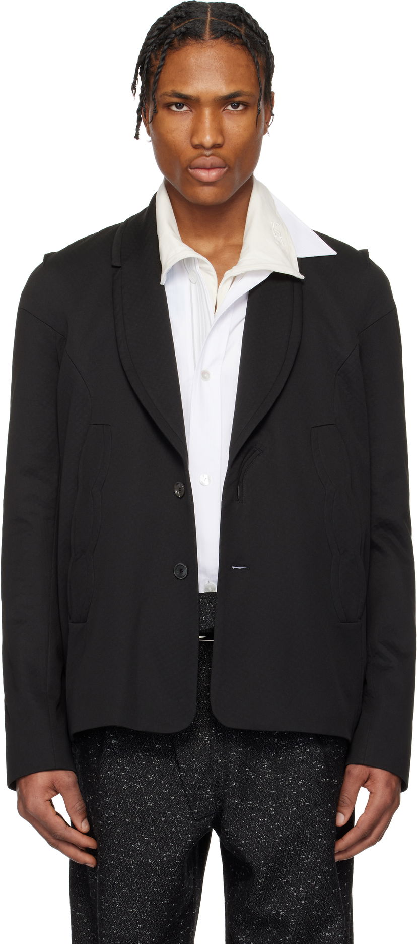 Jakke KIKO KOSTADINOV Kiko Kostadinov Ostro Blazer Sort | KKSS25J01-37