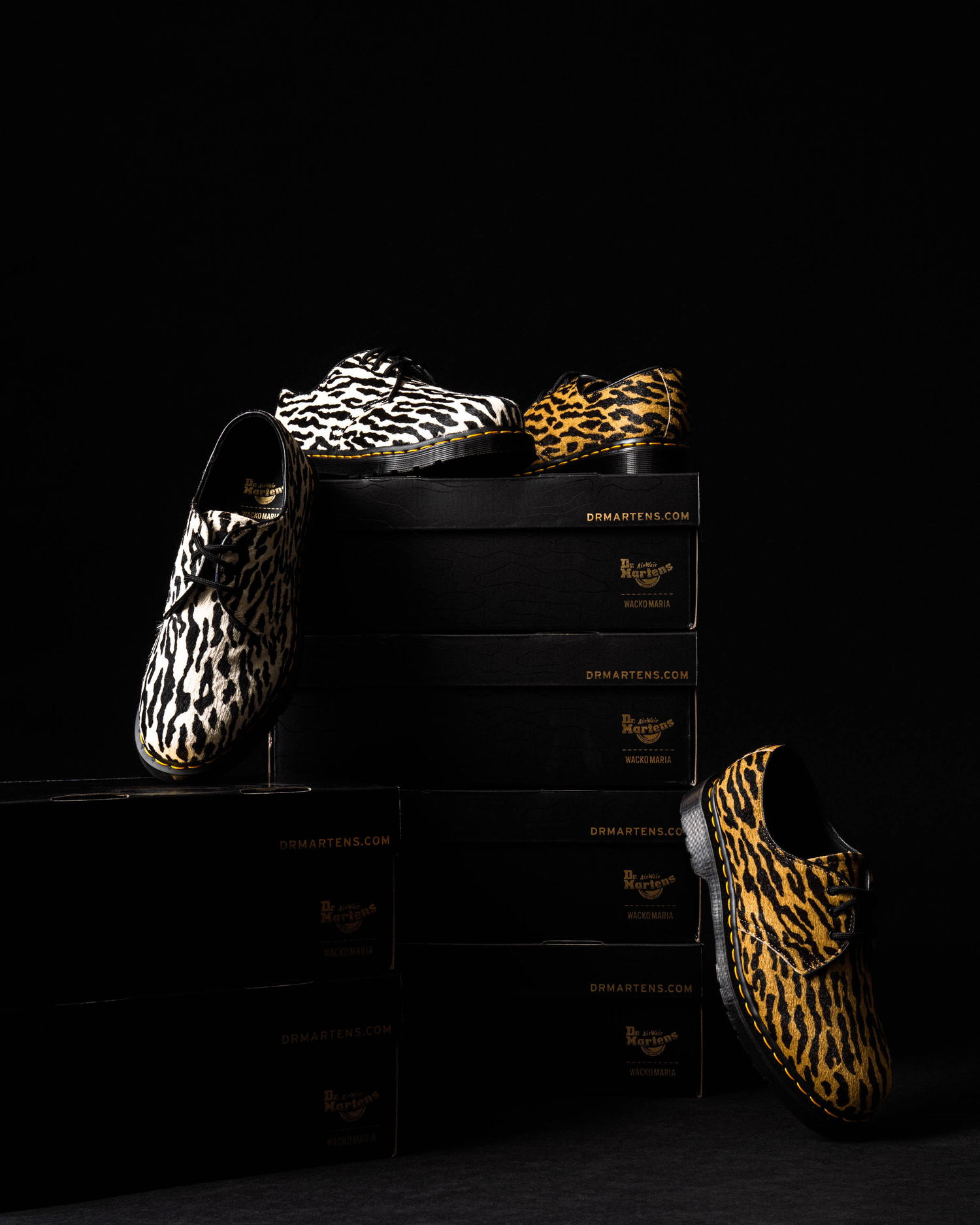 Sneakers og sko Dr. Martens Wacko Maria x1461 "Black White Tiger" Hvid | 31371009, 1