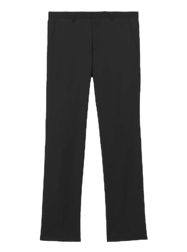 Bukser Burberry Grain De Poudre Wool Tailored Trousers Sort | 8051906