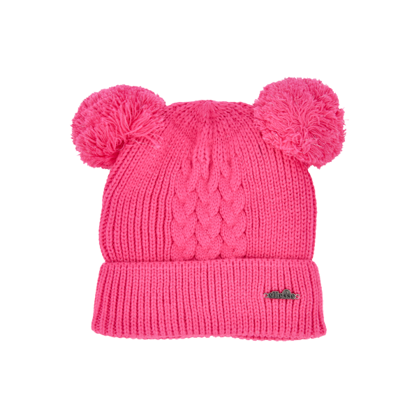 Beanie Ellesse Knitted Cable Pom Pom Cap Lyserød | ELE233G302-08, 0