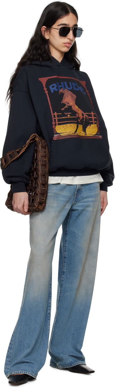 Sweatshirt Rhude Rhude Cadre Horse Graphic Hoodie Sort | RHSS25HO05012, 3