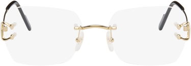 Solbriller Cartier C de Cartier Square Rimless Glasses Metalisk | CT0416O-001, 0