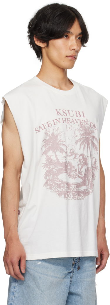 Tanktop Ksubi Ksubi Paradiso Cut Off Tank Top Hvid | MPF25TA002, 1