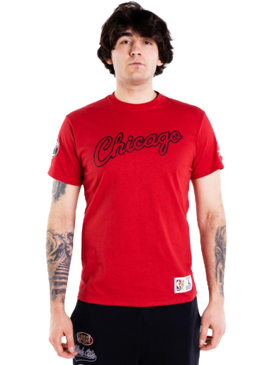 T-shirt Mitchell & Ness Champ City S/S Chicago Bulls Tee Rød | TCRW3237-CBUYYPPPSCAR