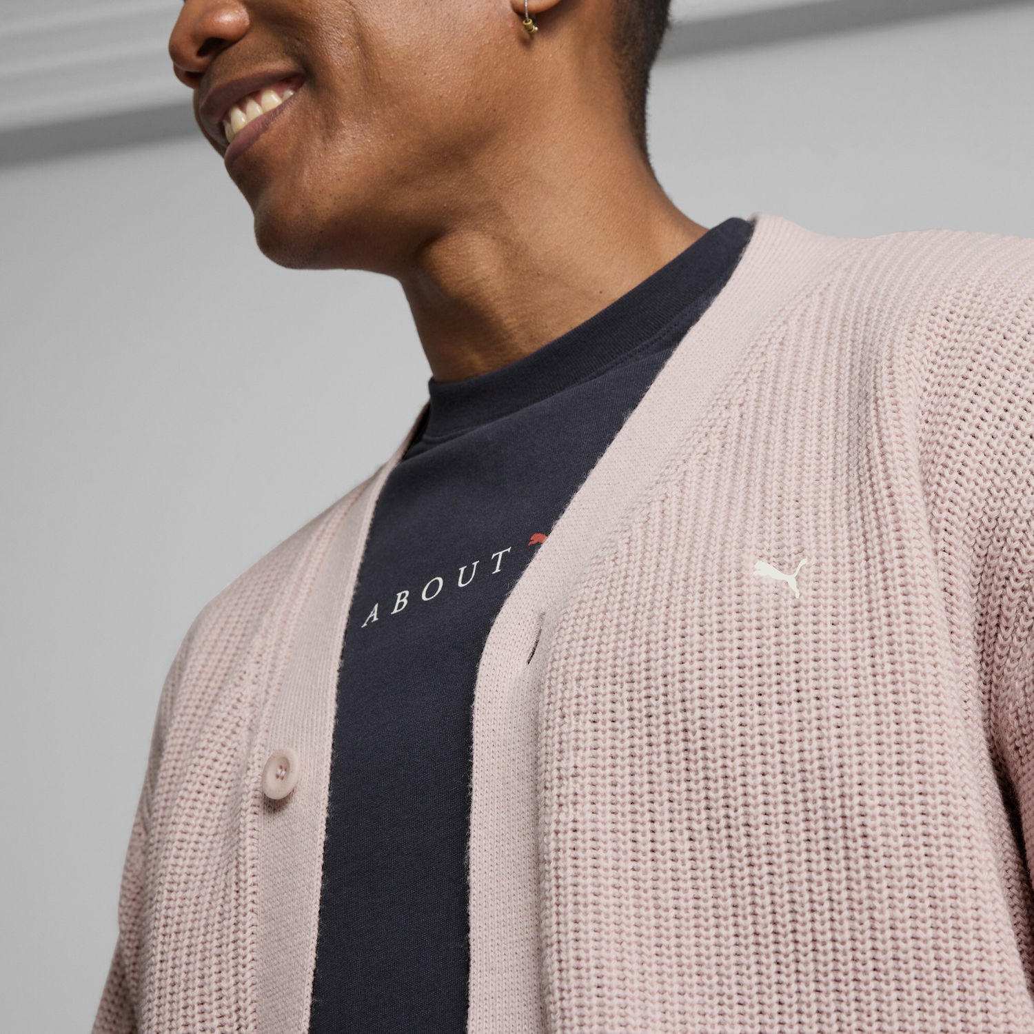Sweater Puma MMQ Cardigan Lyserød | 626779_49, 1