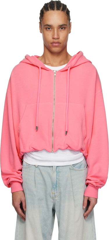Sweatshirt R13 R13 Balloon Cropped Zip-Up Hoodie Lyserød | R13WK216-K001I, 0