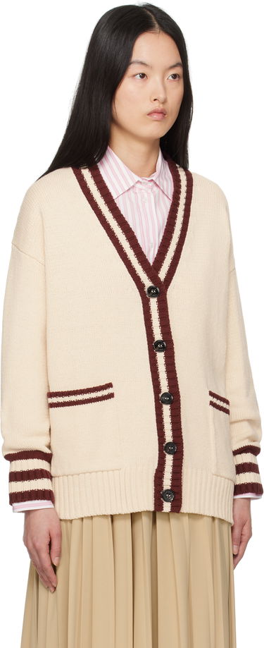 Sweater Max Mara Weekend Max Mara Vicolo Knit Cardigan Beige | 2515341061600, 1