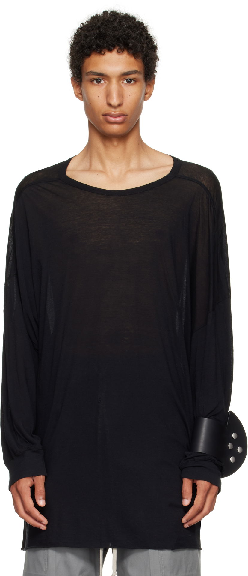 T-shirt Rick Owens Rick Owens Concordians Tommy T-Shirt Sort | RU02E1276 UC