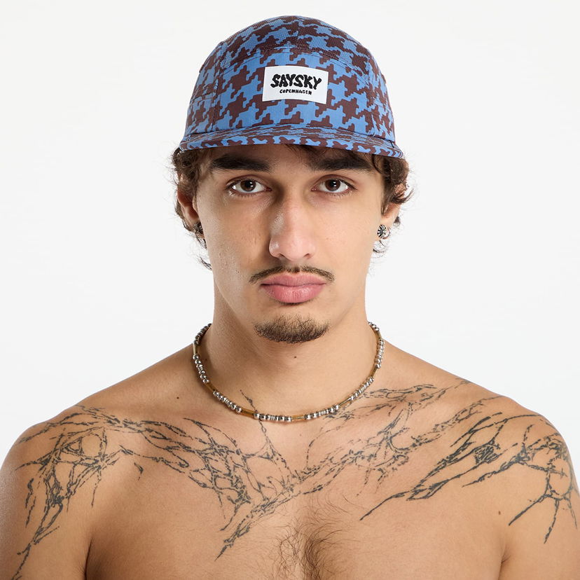 Kasket Saysky Combat Houndstooth Print Universal Fit 5-Panel Cap Flerfarvet | OUACA101C1047