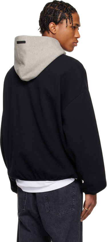 Sweatshirt Fear of God Fear of God ESSENTIALS NBA Nets Pull Over Hoodie Sort | 192AL246505F, 2
