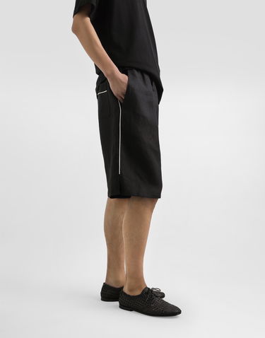 Shorts Dolce & Gabbana Dolce & Gabbana Linen Drawstring Shorts Sort | GP0T1TFU4MCN0000, 3