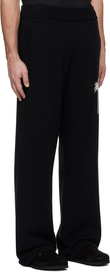 Joggingbukser Palm Angels Knit Sweatpants Sort | PMHG021S25KNI0011003, 1