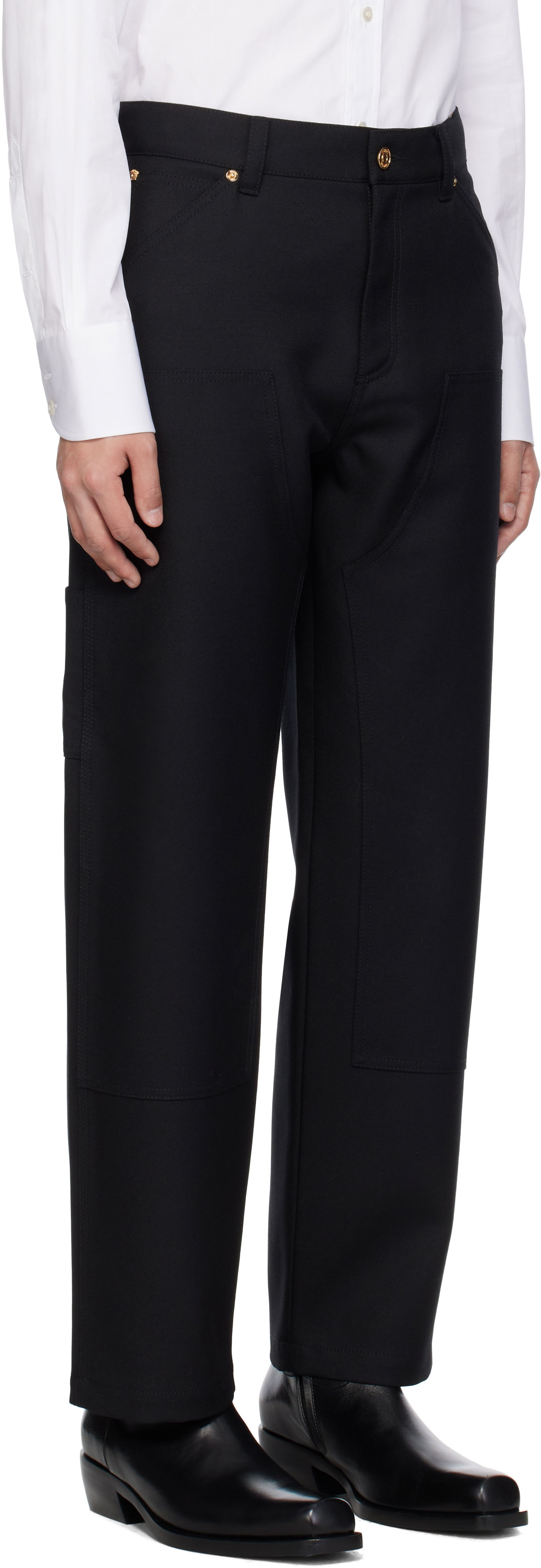 Cargo bukser Versace Versace Carpenter Trousers Sort | 1018885_1A08771, 1