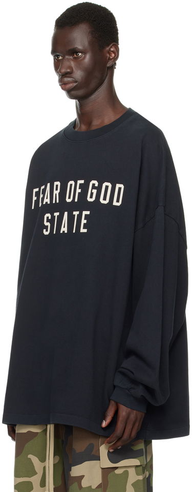 Sweater Fear of God Long Sleeve Crewneck T-Shirt Sort | 125BT242010F, 3