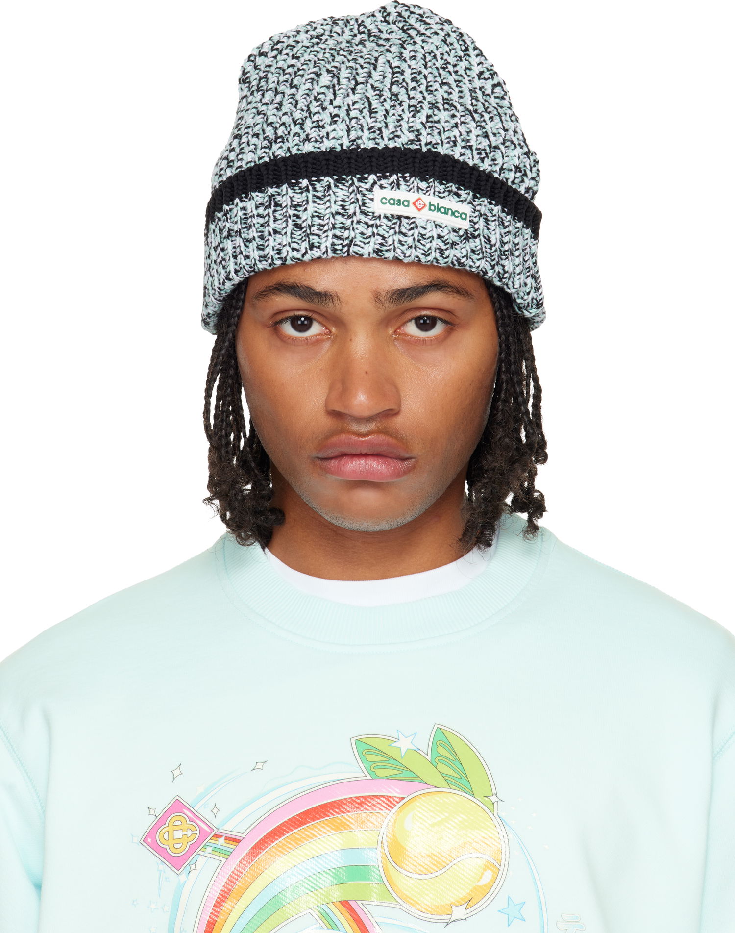 Beanie Casablanca Moulin Beanie Flerfarvet | APF25-HAT-086-01, 0