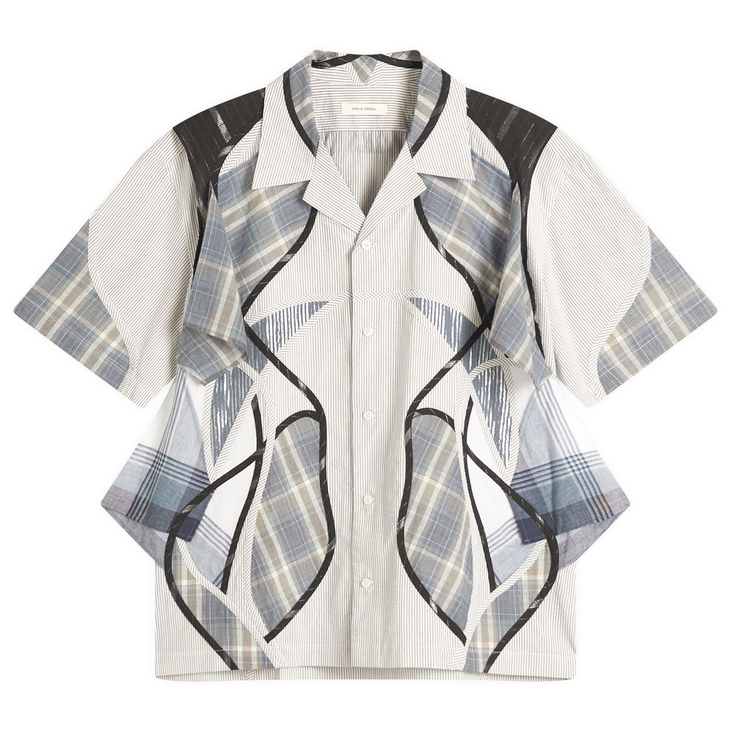 Skjorte Craig Green Craig Green Patchwork Shirt, Size Large Flerfarvet | CGSS25CWOSHI57-30378618, 0