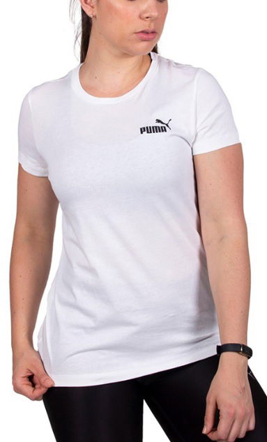 T-shirt Puma T-Shirt Small Logo Hvid | 586776-02