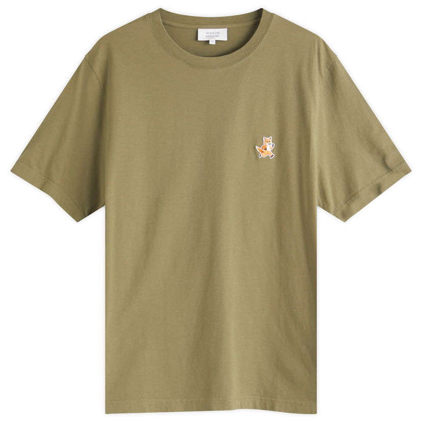 T-shirt MAISON KITSUNÉ Maison Kitsuné Speedy Fox Patch Comfort T-Shirt, Large Grøn | MM00125KJ0008-0079
