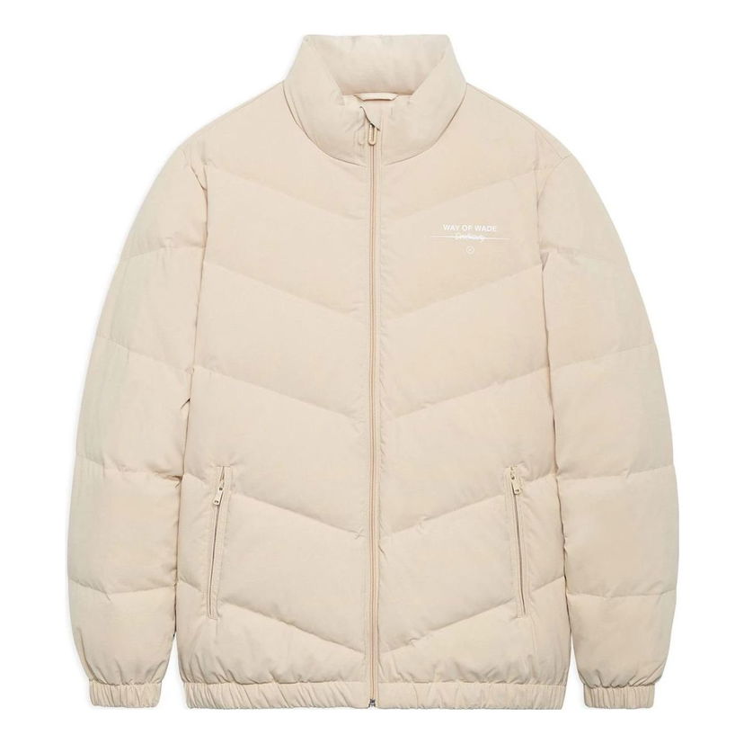 Puffer jakke Li-Ning Wade Graphic Down Jacket Beige | AYMS143-4