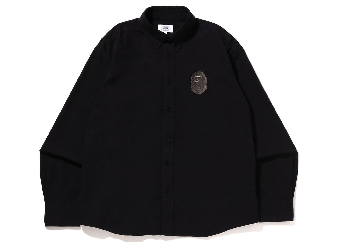 Skjorte BAPE Large Ape Head Oxford BD Shirt Sort | 1I80-131-008, 0