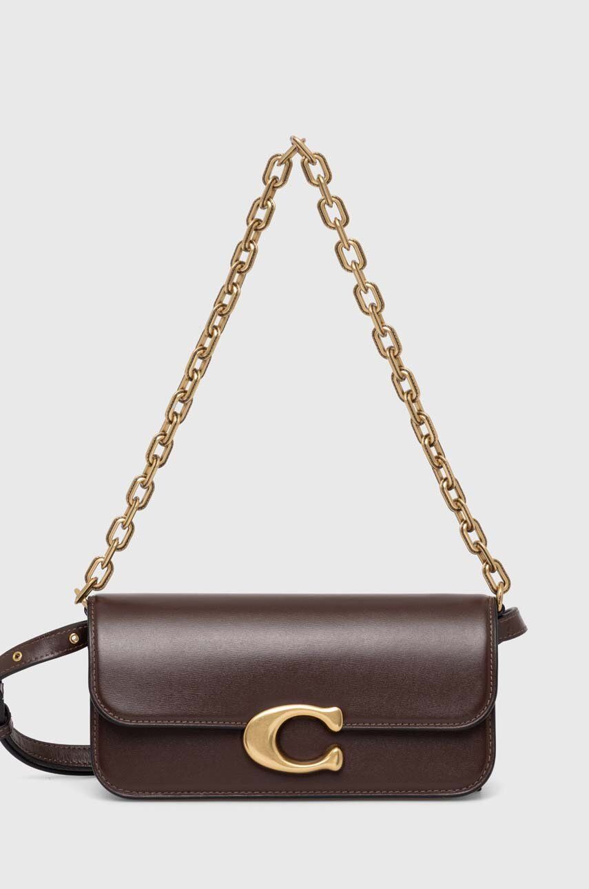 Skuldertaske Coach Leather Shoulder Bag Sort | CP120, 0