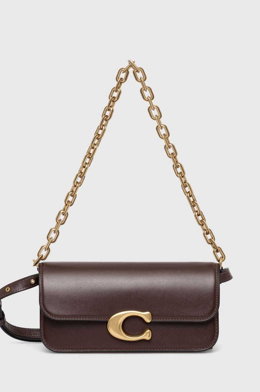 Skuldertaske Coach Leather Shoulder Bag Sort | CP120