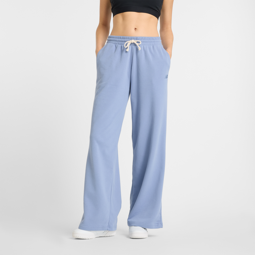 Joggingbukser New Balance Wide Leg Sweatpants Blå | NBWP51503DUS